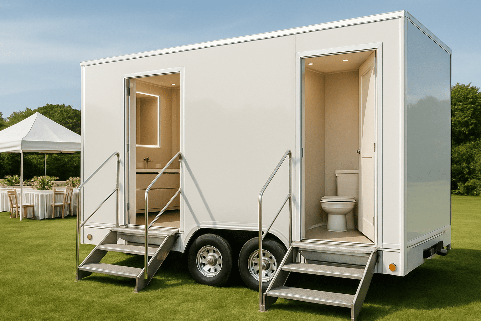 שירותים ניידים מפוארים לאירועים: פתרון יוקרתי לכל סוגי האירועים