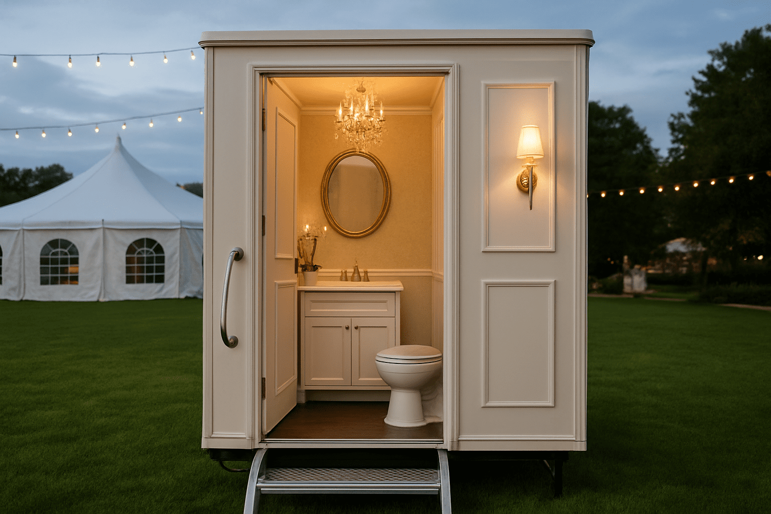 שירותים ניידים מפוארים לאירועים: חוויית יוקרה עם טוויסט אישי