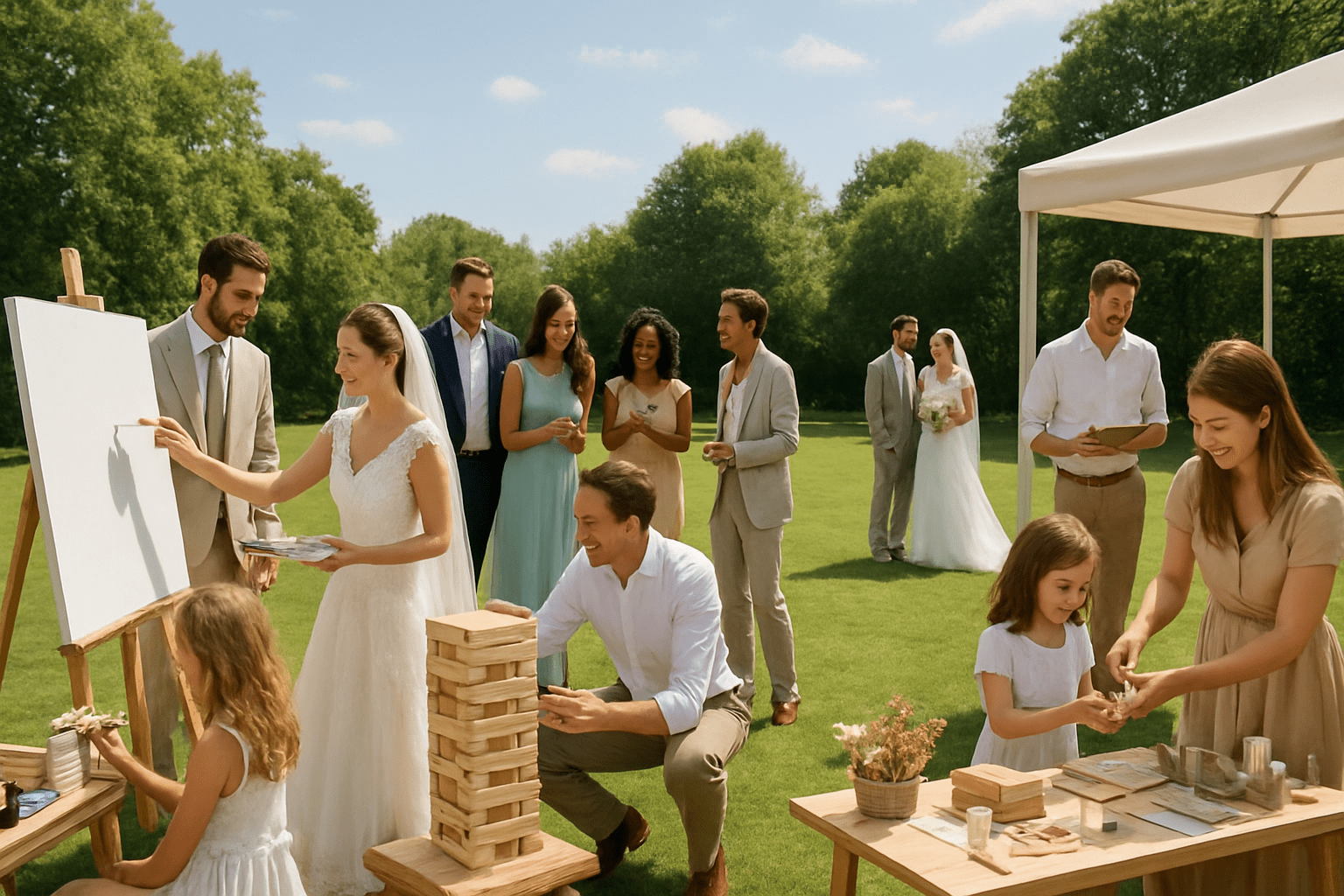 אירגון חתונה בשטח: איך לשלב פעילות יצירתית לאורחים