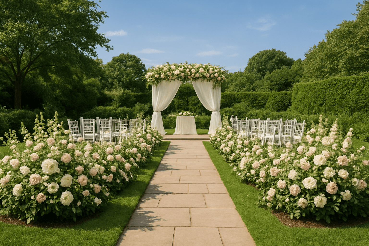 תכנון חתונה בחצר: איך לבחור את הצמחים הנכונים