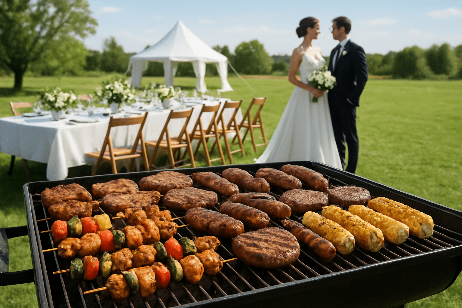 תכנון חתונה בחצר: איך ליצור תפריט ברביקיו בלתי נשכח