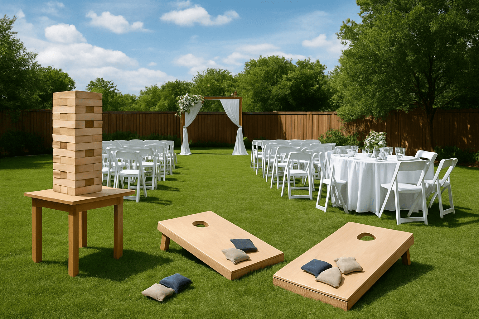 תכנון חתונה בחצר: איך לשלב משחקי חוץ לאורחים