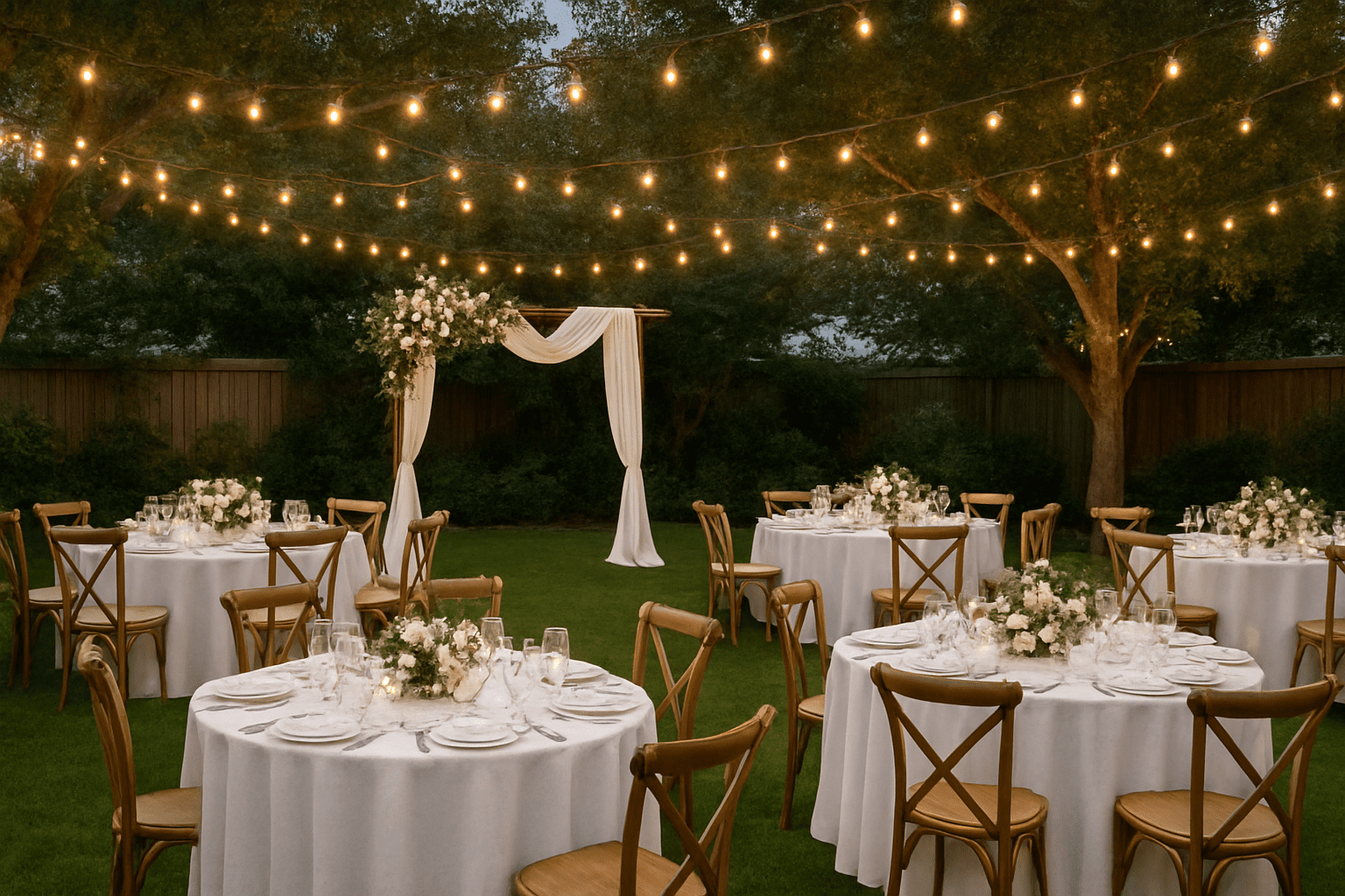 תכנון חתונה בחצר: איך להפוך את הגינה הפרטית לאולם אירועים קסום