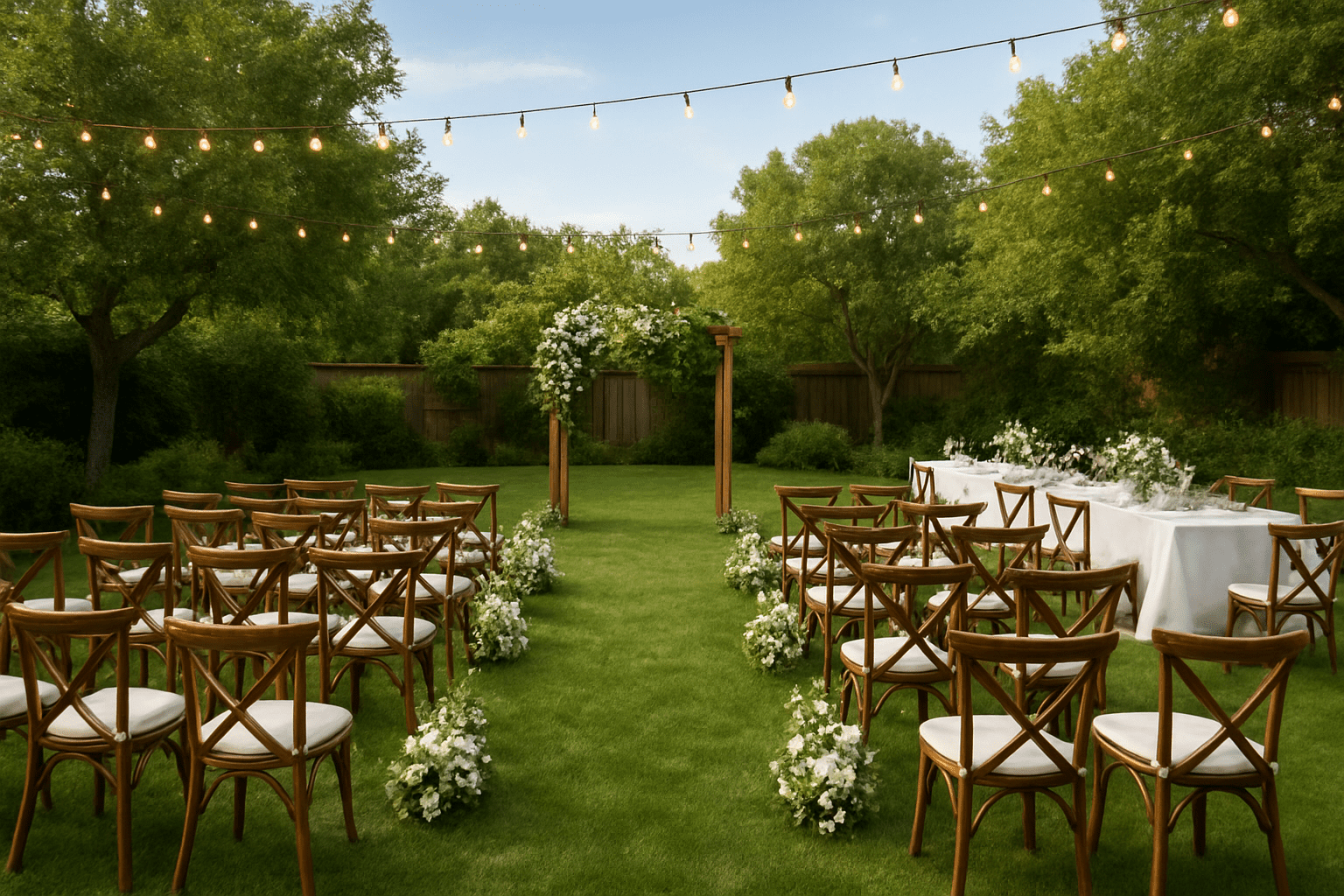 תכנון חתונה בחצר: איך לשלב בין טבע ונוחות