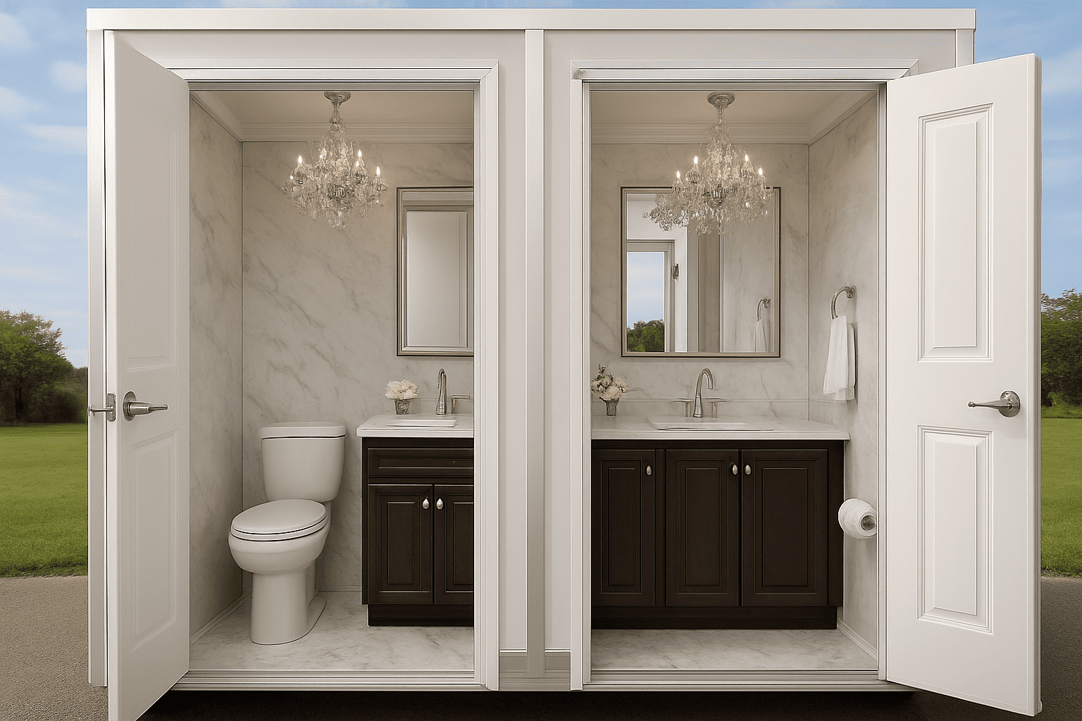 יוקרה בשירותים ניידים: איך לבחור את השירותים הניידים המפוארים לאירוע המושלם