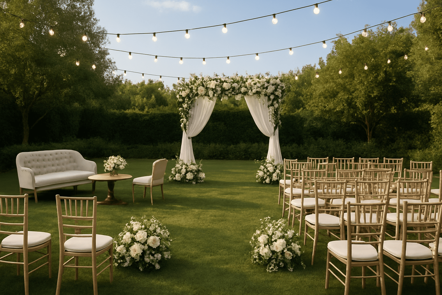 תכנון חתונה בחצר: כך תהפכו את הגינה שלכם לגן אירועים