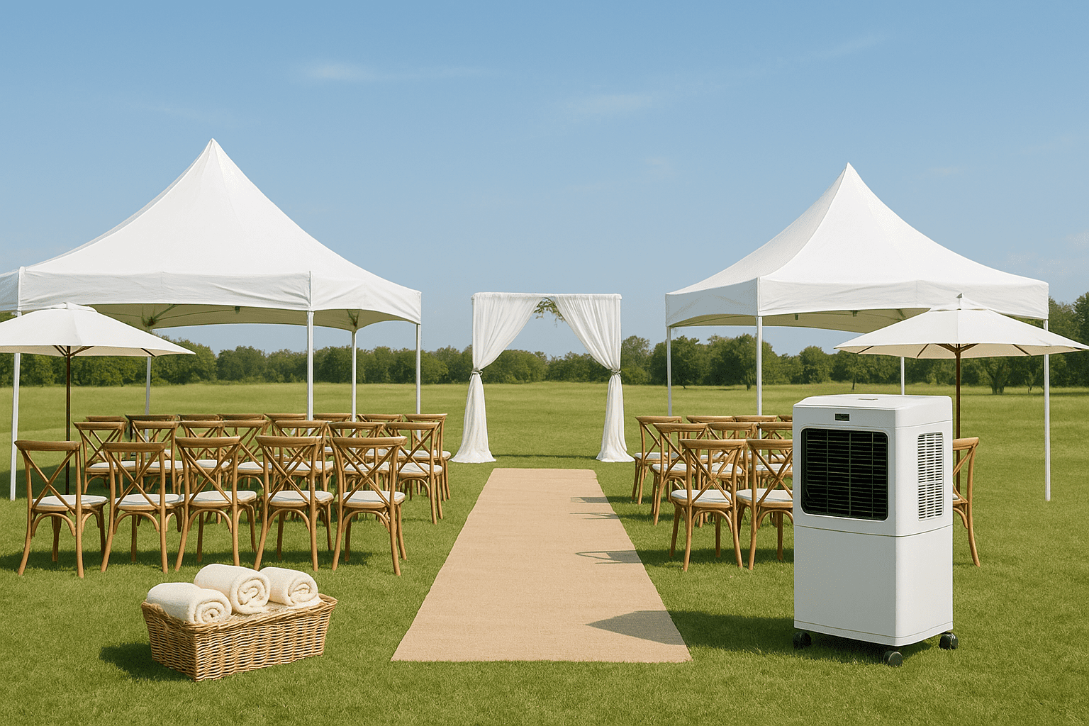 אירגון חתונה בשטח: איך לשמור על נוחות האורחים