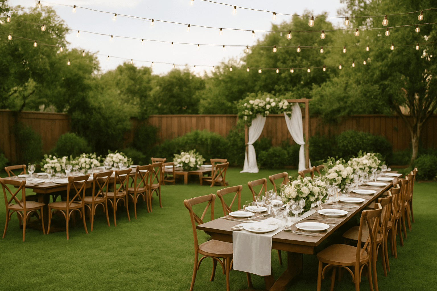 תכנון חתונה בחצר: טיפים ליצירת אווירה אינטימית ומיוחדת